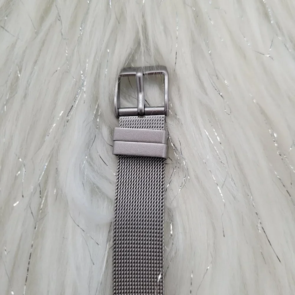 Two-Tone Mesh Metal Watch